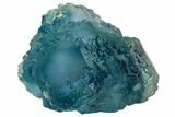 Blue-Green Stepped Fluorite Crystal Cluster - China #112619-1